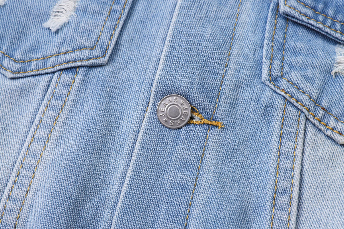 Toddler Boys Girls Jean Jacket,Mid-Blue