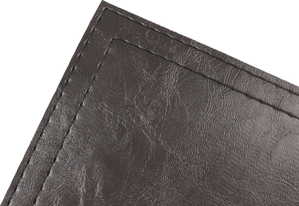 Waterproof PU Placemats, Faux Leather Dinging Table Mat, Set of 6, Easy to Wipe Off Scrub Vinyl Mat, Heat & Stain