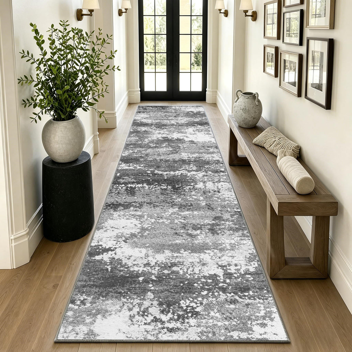14 FT Extra Long Runner Rug Washable, Large Kitchen Floor Runners Non Slip, Entryway Runner Carpet Low Pile