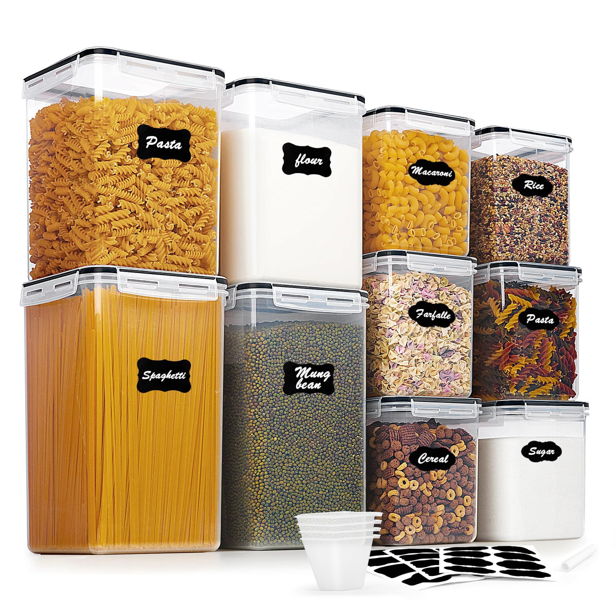 10 PCS Flour and Sugar Storage Container Sets for Advanced Baker