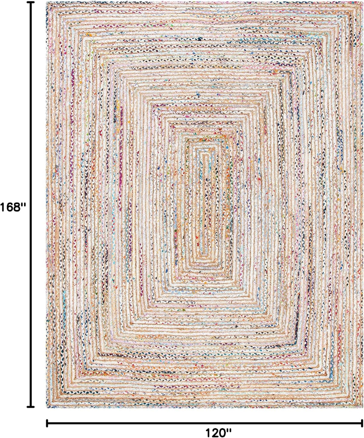 Cape Cod Area Rug, Jute Textured X-Large Beige CAP202B