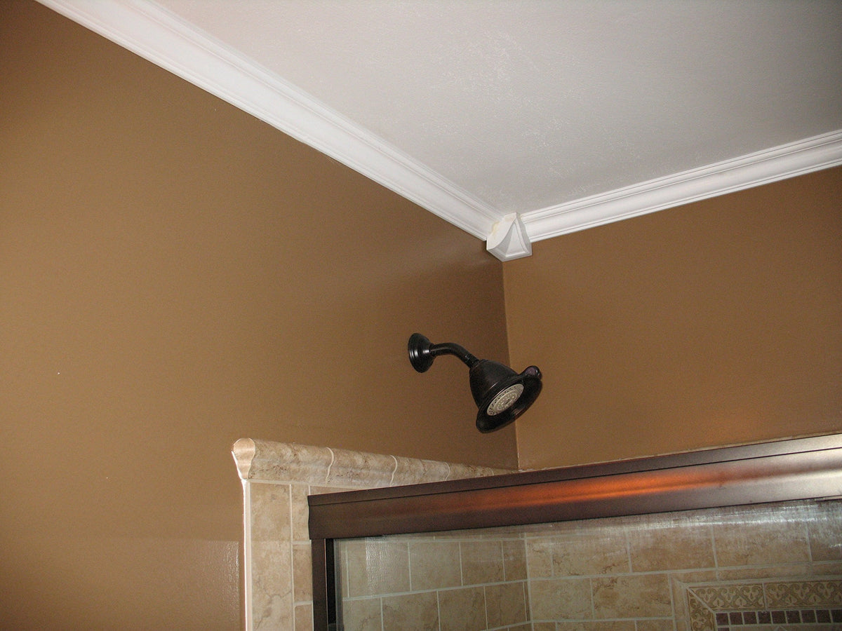 Molding - Polyurethane Crown Moulding Manufactured with a Dense Architectural Compound (Not Styrofoam). Breadth 3". 6