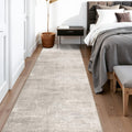 Hallway Washable Runner Rug - 2'6x14 Kitchen Rugs Stain Resistant Entryway Area Rug Abstract Soft Floor Mat Non-Slip