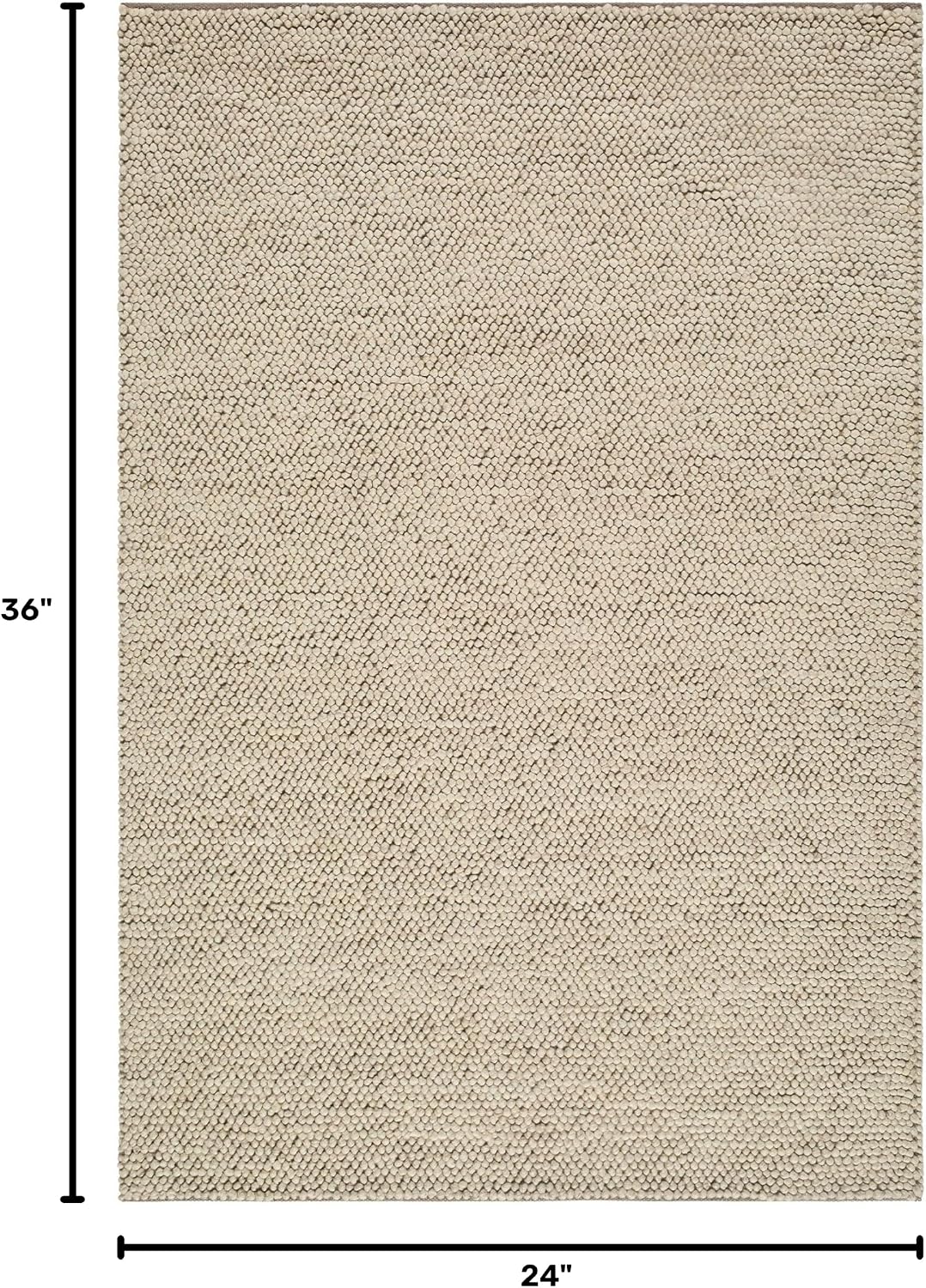 Abercorn Wool Living Room, Bedroom Area Rug - Bohemian Transitional Modern Minimalist Scandinavian - Bubble Weave