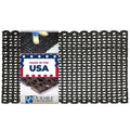 Durite Outdoor Entrance Mat, Recycled Rubber Tire-Link Doormat, Heavy Duty Non-Slip Herringbone Weave, Open Drainage