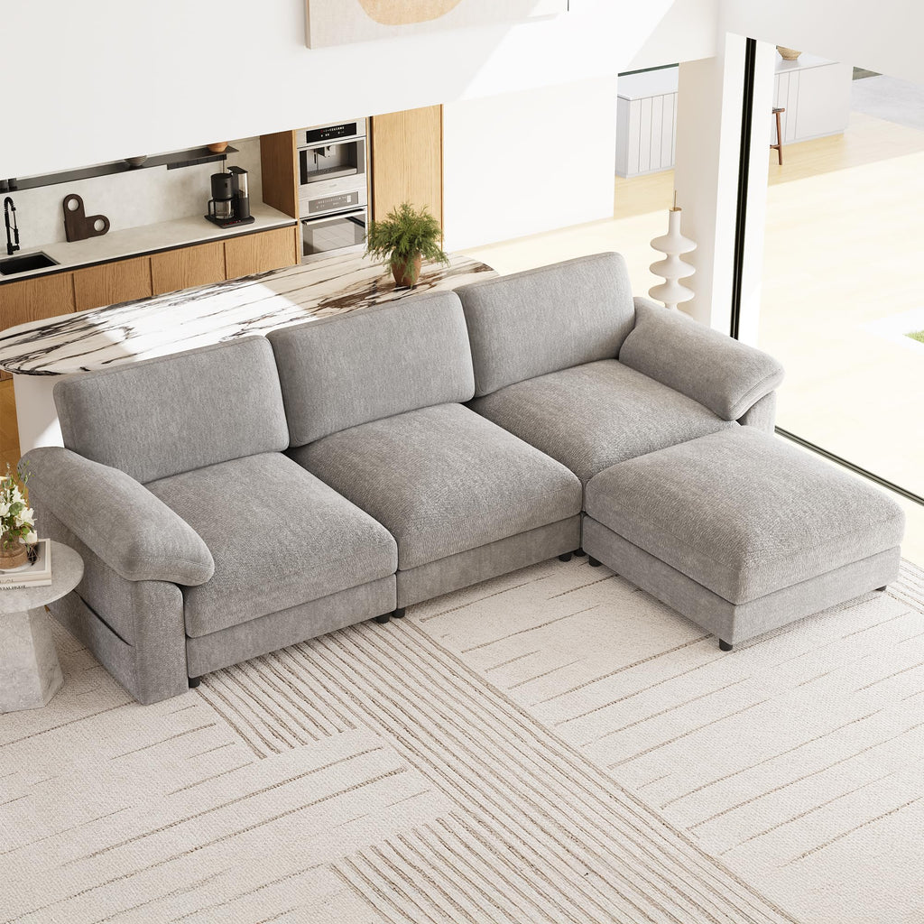 Oversized Sectional Couches, Modular 3 Seater Cloud Sofa