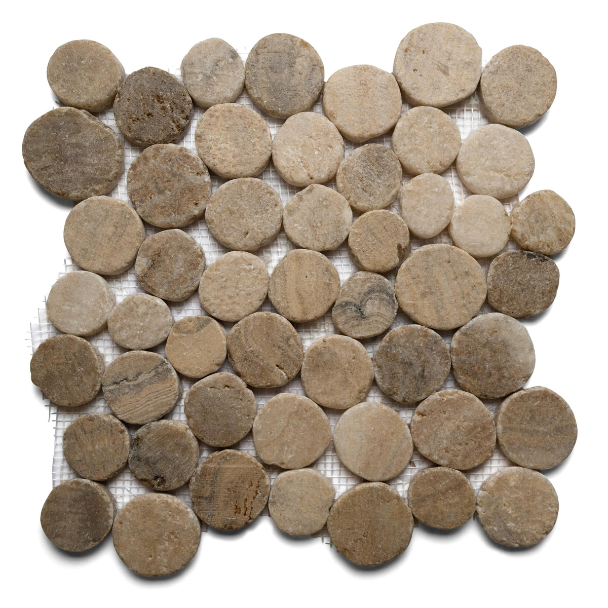 CNK Premium Hand-Sorted Natural Mosaic - 12" X 12" Unpolished Natural Stone, Bathroom, Kitchen, Backsplashes, Shower