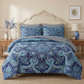 Comforter Set with Sheets, 7 Pieces Mandala Paisley Bedding