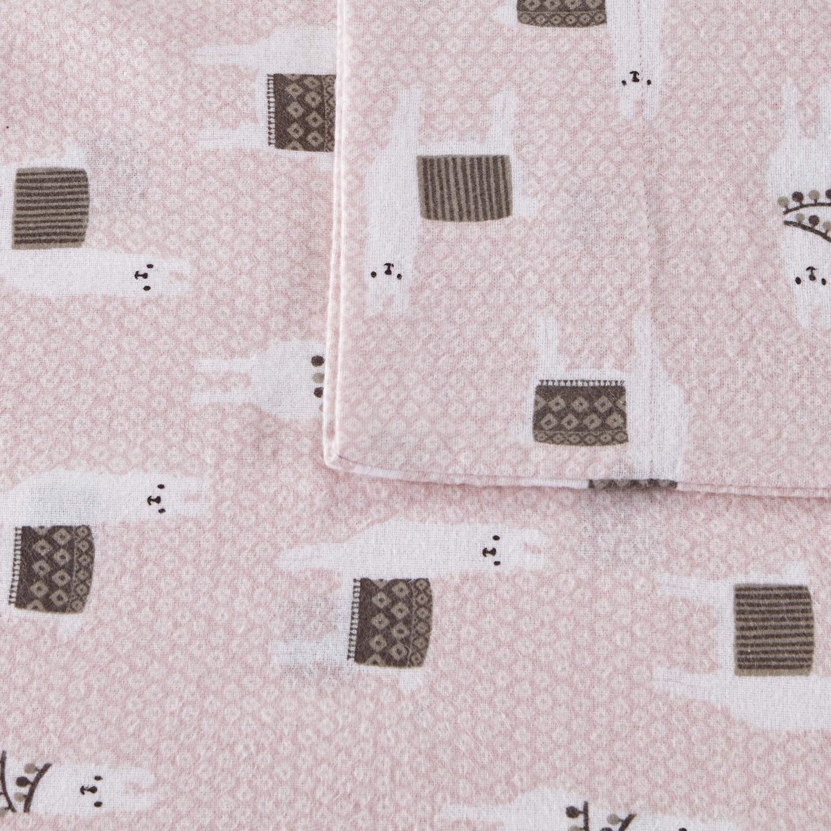 Cozy Soft 100% Cotton Flannel Sheets, Full, 4 pcs