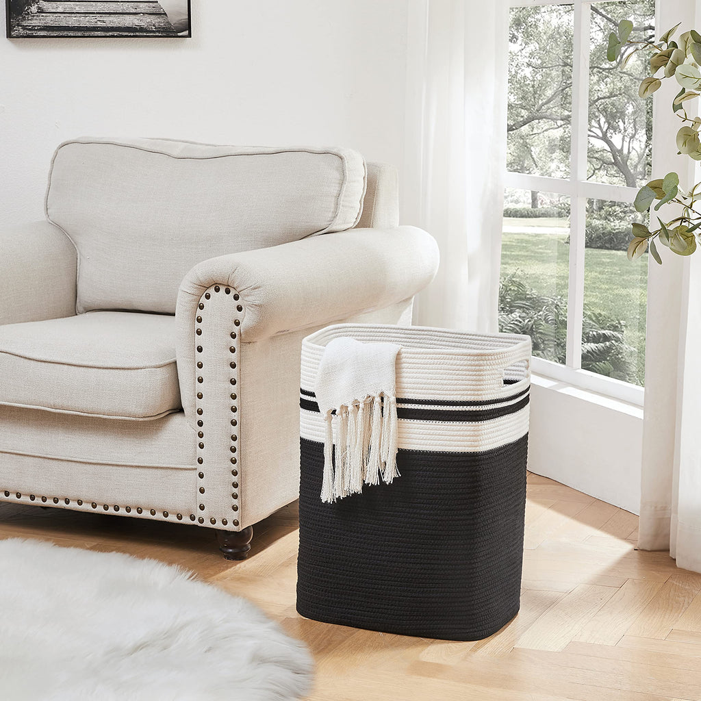 Laundry Hamper Collapsible Laundry Basket Clothes Organizer Black