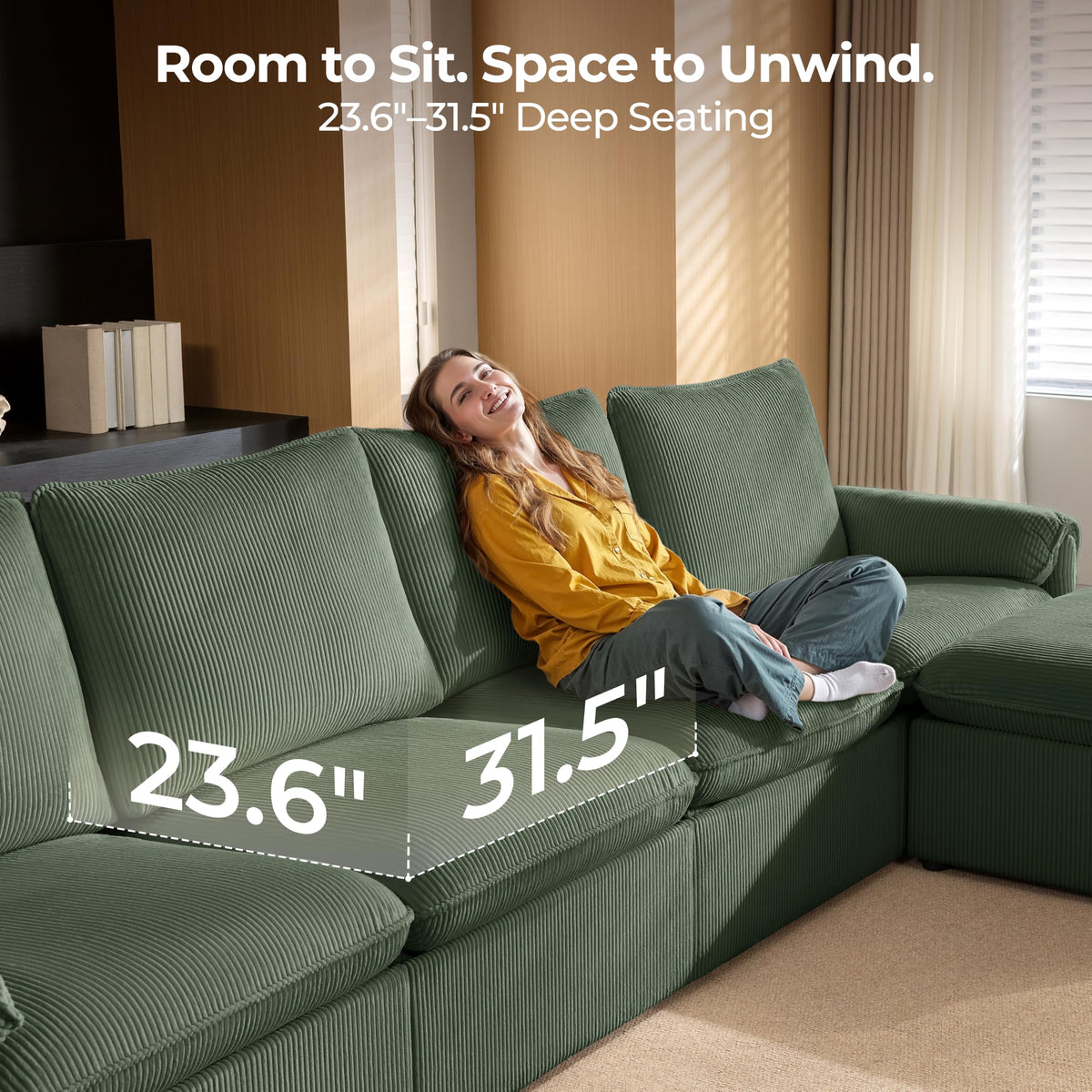 95" Modular Power Reclining Loveseat Sofa with Console, Green