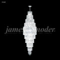 James R. Moder Prestige Collection 28-Light Large Entry Crystal Chandelier — Silver, 20in — Castelune Home