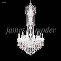 James R. Moder Maria Elena Collection 24-Light Large Entry Crystal Chandelier — Silver, 48in — Castelune Home