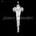James R. Moder Princess Collection 22-Light Large Entry Crystal Chandelier — Silver, 32in — Castelune Home