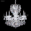 James R. Moder Vienna Collection 8-Light Crystal Chandelier — Silver, 26in — Castelune Home