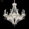 James R. Moder Dynasty Cast Brass Collection 13-Light Large Entry Crystal Chandelier — Pewter, 34in — Castelune Home