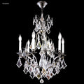 James R. Moder Versailles Collection 6-Light Crystal Chandelier — Antique Bronze, 23in — Castelune Home