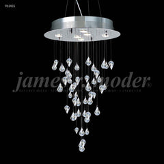 James R. Moder Medallion Collection 6-Light Crystal Chandelier — Silver, 20in — Castelune Home