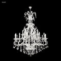 James R. Moder Pearl Collection 28-Light Crystal Chandelier — Silver, 51in — Castelune Home