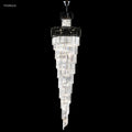 James R. Moder Contemporary Europa Collection 39-Light Large Entry Crystal Chandelier — Silver, 32in — Castelune Home