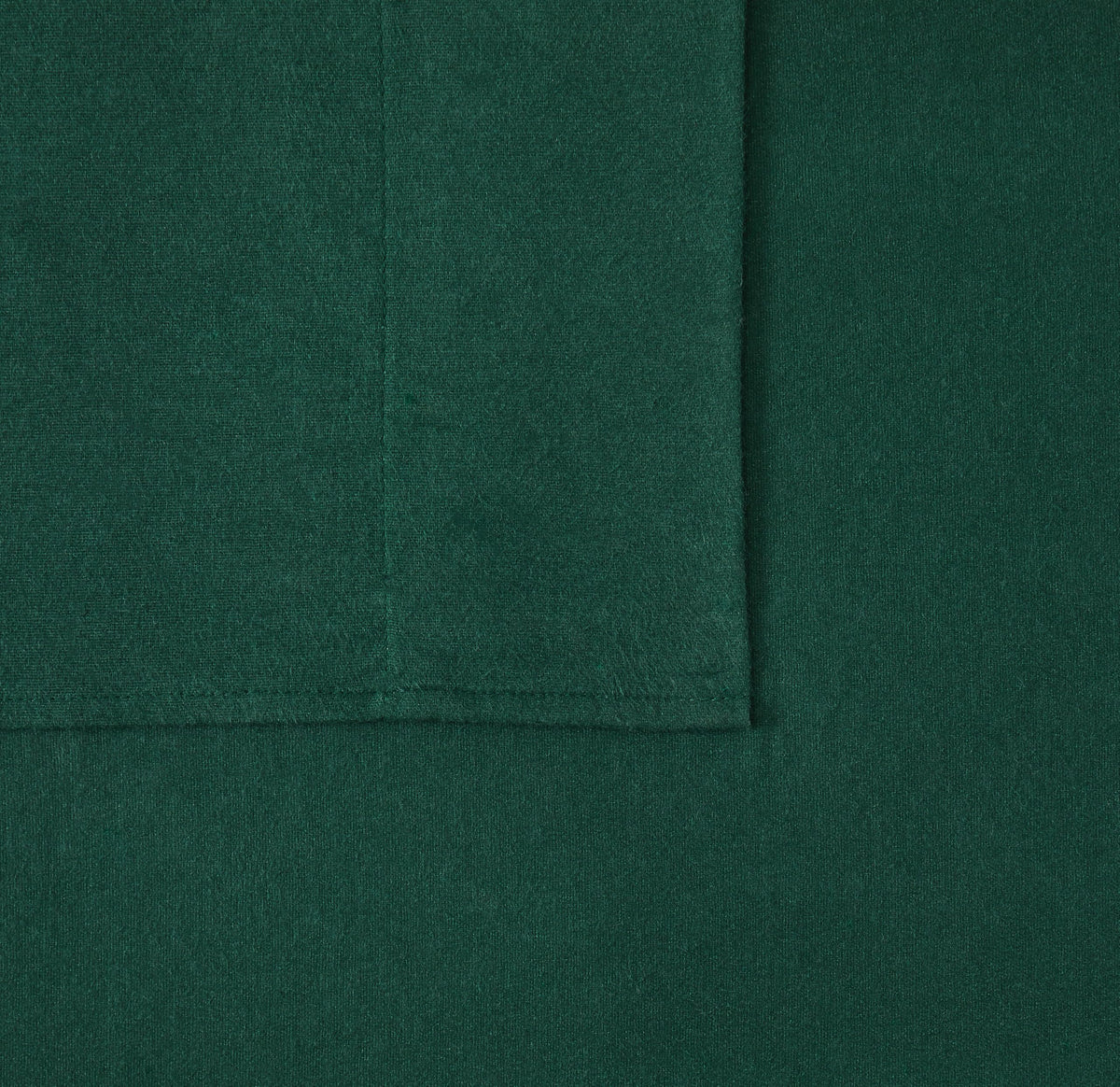 Solid Flannel Green Cotton 3-Piece Sheet Set, Solid Themed, for Men and Women, Oeko-TEX Certified Confidence