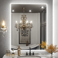 28" x 36" Backlit Mirror Bathroom, Tempered Glass
