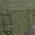 Natural Fiber Jute Square Rug 6', Coastal Green NF368G
