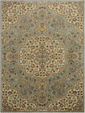 Dynamix Royalty Medallion Traditional Area Rug, Blue/Ivory