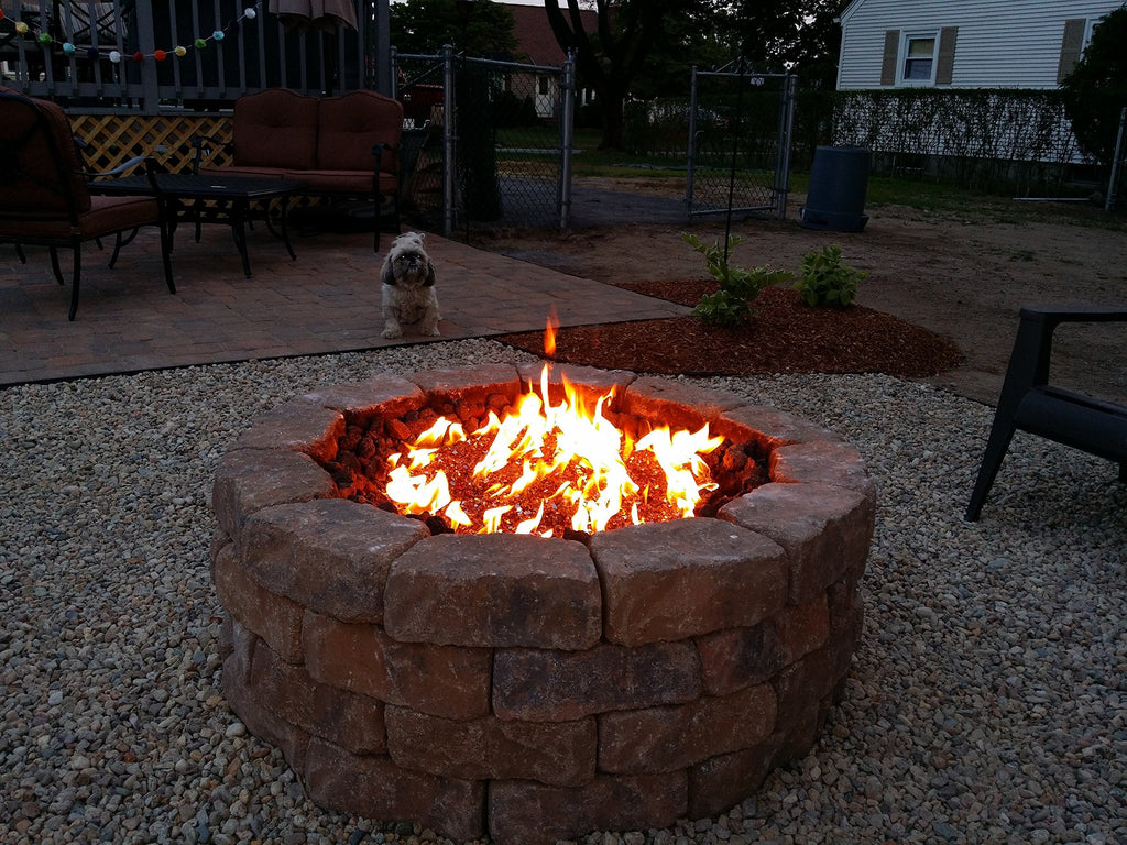 EasyFirePits Complete LP Deluxe Fire Pit Kit & Lifetime Warranted 316 Stainless Steel Burner Choice (18.00, 18 Inch