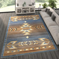 Southwest 8'x10' Native American Area Rug in Blue