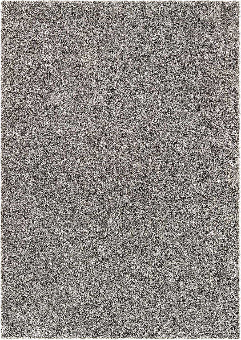 Solid Shag Rug - 1 Cloud Gray Shag Rug - Plush 1.5-Inch Pile, Stain-Resistant & Kid-Friendly, Perfect for