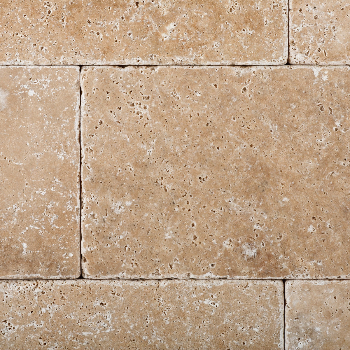 Walnut Travertine 6 X 12 Tumbled Subway - Brick Field Tile - Box of 5 sq. ft.