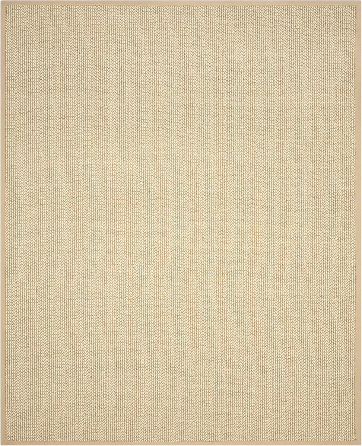 Area Rug - Natural Fiber - Large - Beige, Sisal & Wool, Woven Design with Border