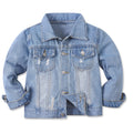 Toddler Boys Girls Jean Jacket,Mid-Blue