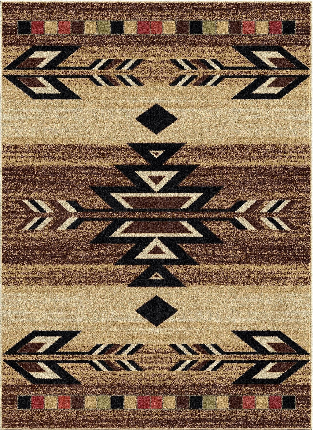 Rustic Lodge, Southwestern Area Rug, Multi 7611