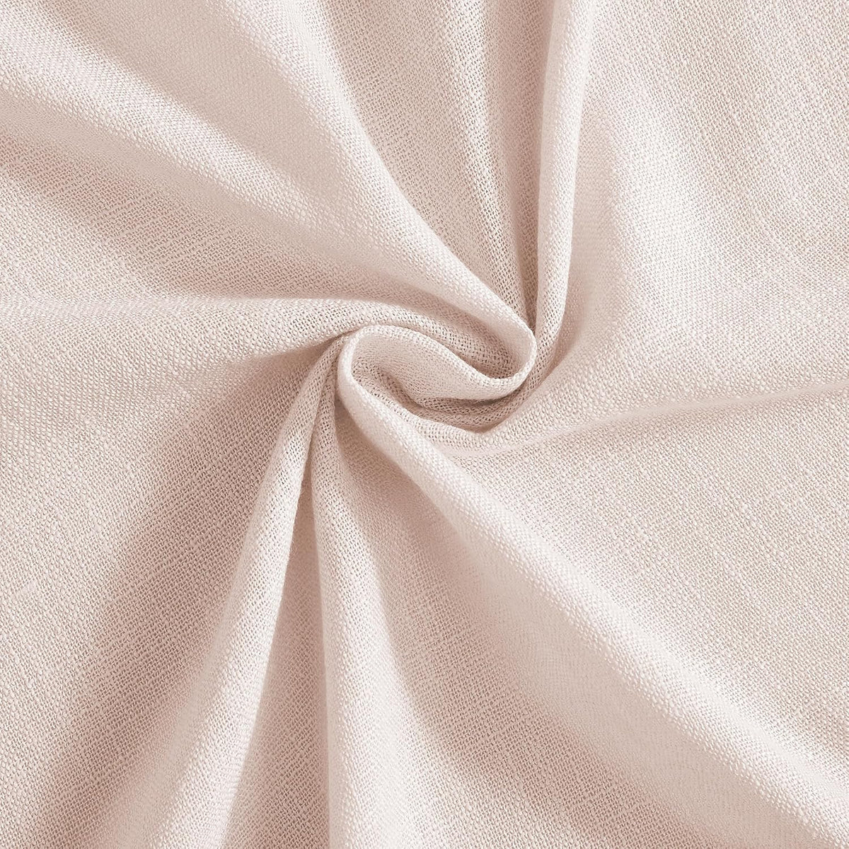 Pink Bailey Pinch Pleat Light Filtering Curtain (Set of 2 Panels) Panels,Boho Textured Semi Sheer Drapes Window