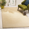 Natural Fiber Collection Accent Rug, Natural & Beige, Rustic Farmhouse Border Sisal Design, Easy Care