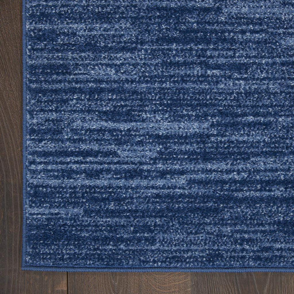 Essentials Navy Blue 5' x 7' Area Rug - Easy Clean, Non Shedding, Bed Room, Living Room, Dining Room, Kitchen