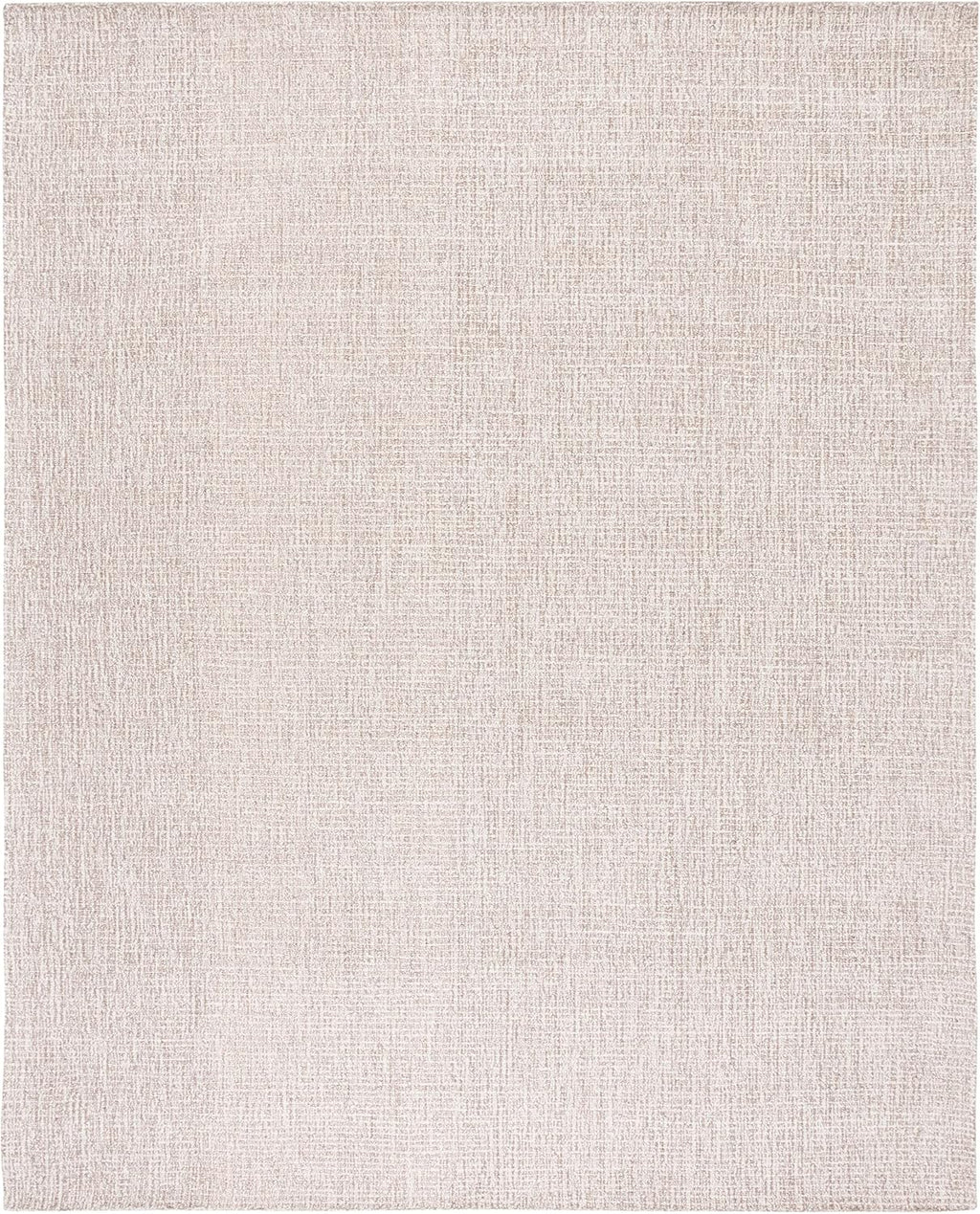 Abstract Area Rug, Wool Handmade Ivory & Grey ABT468G