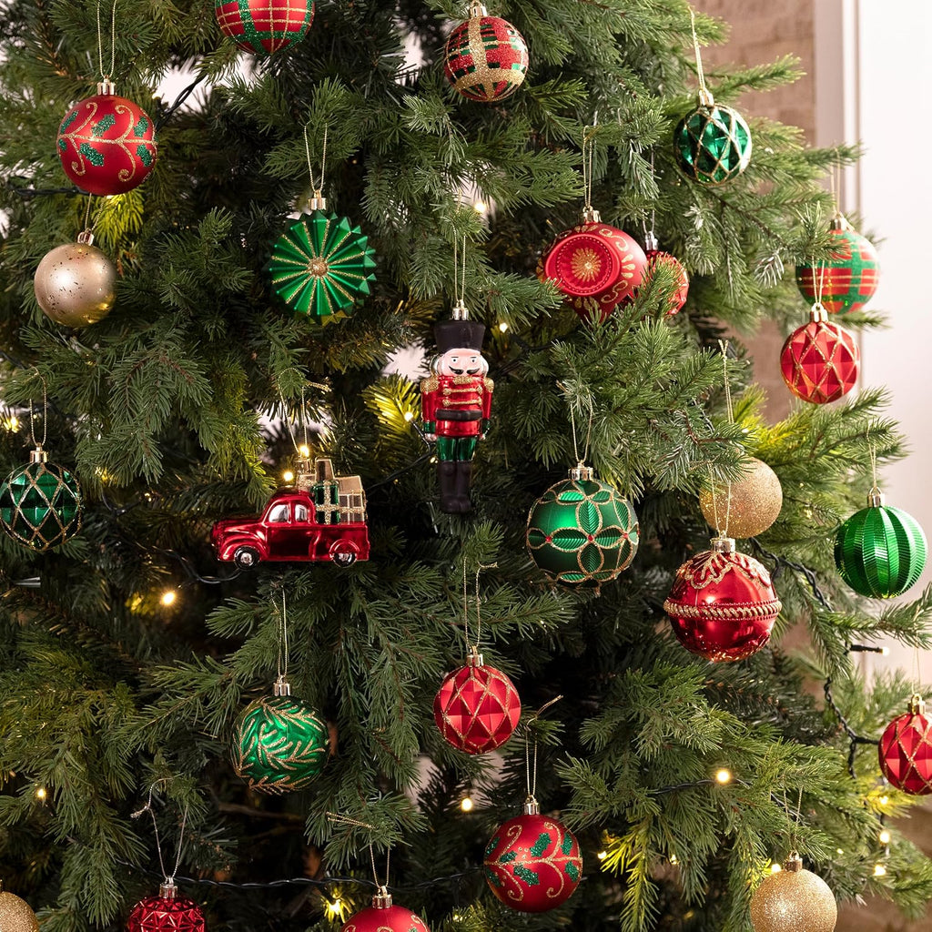 80ct Christmas Tree Decorations Ball Ornaments Set