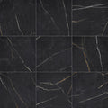 Perpetuo 24" X 24" Porcelain Marble Look Floor Tile in Polished Infinite Black (4 pieces per carton) (15.20 sqft per