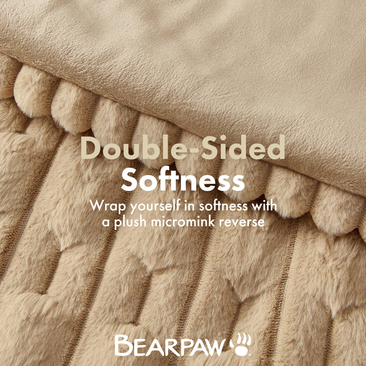 Jasper Faux Fur Comforter Set, 2-Piece, Tan