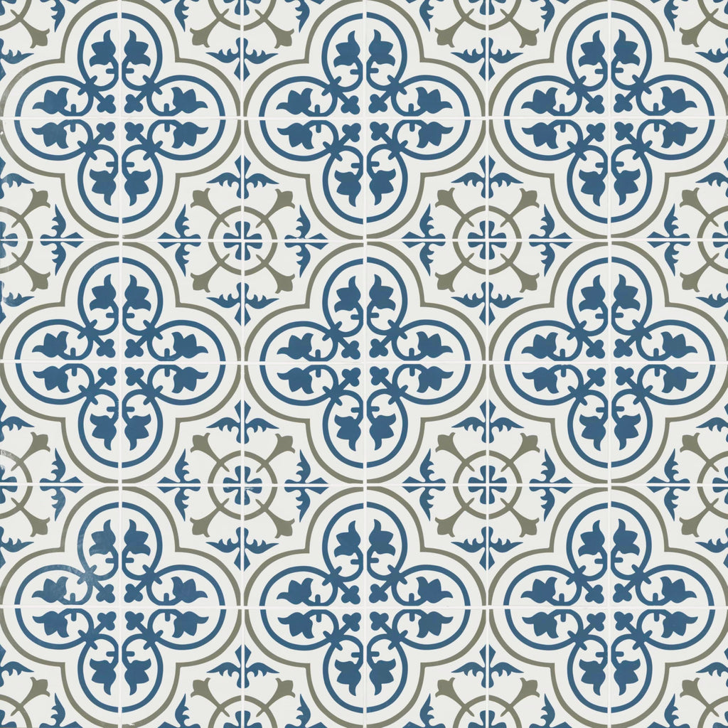 Porcelain Wall Tile | Zenzibar Encaustic | 8" x 8"