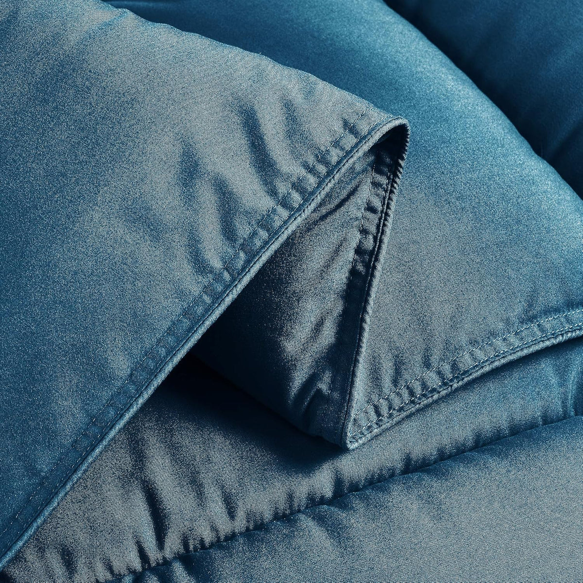 3-Piece All Season Oversized King Comforter Set, Teal, 110 x 96 in