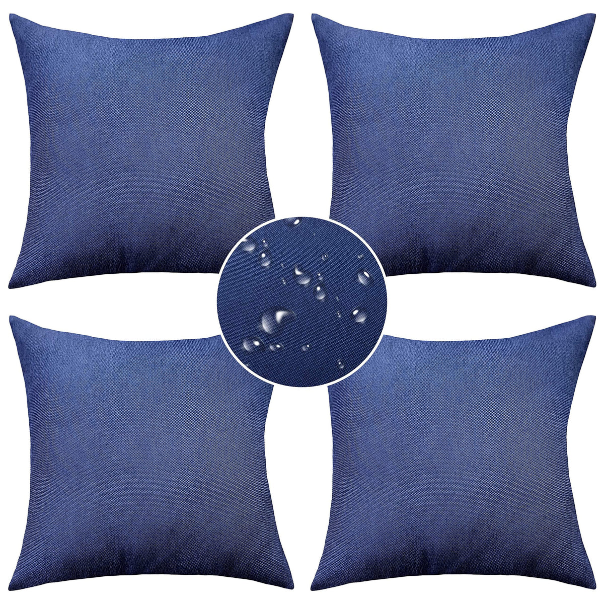 Outdoor Pillow Covers 20x20 Waterproof Decorative Pillow Cases Square Throw Pillows for Couch Outside Patio Garden