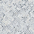 Mesh Mounted Marble Floor & Wall Tile| Capri Blue | 1" x 2"