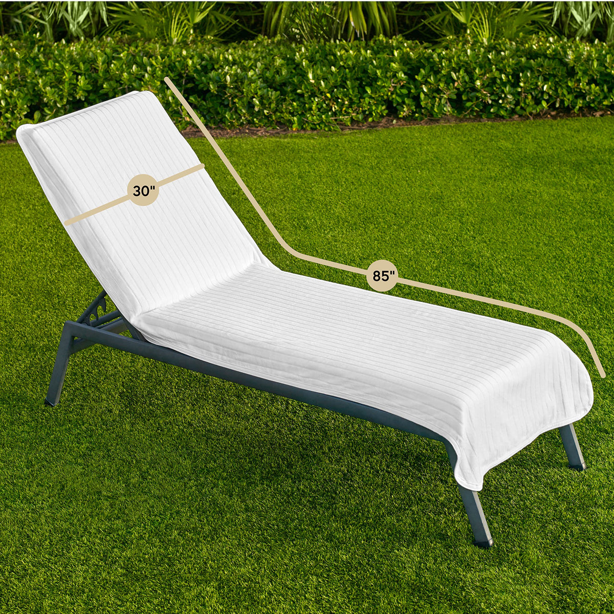 Terry Lounge Chair Towel Cover, Chaise Lounge Towels for Pool Chairs