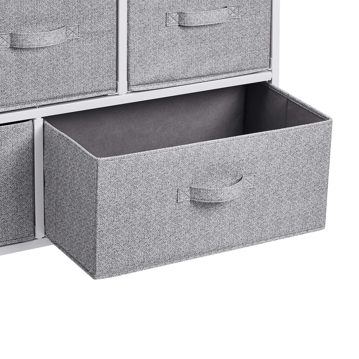 Extra Wide Fabric 5-Drawer Storage Organizer Unit Closet, White