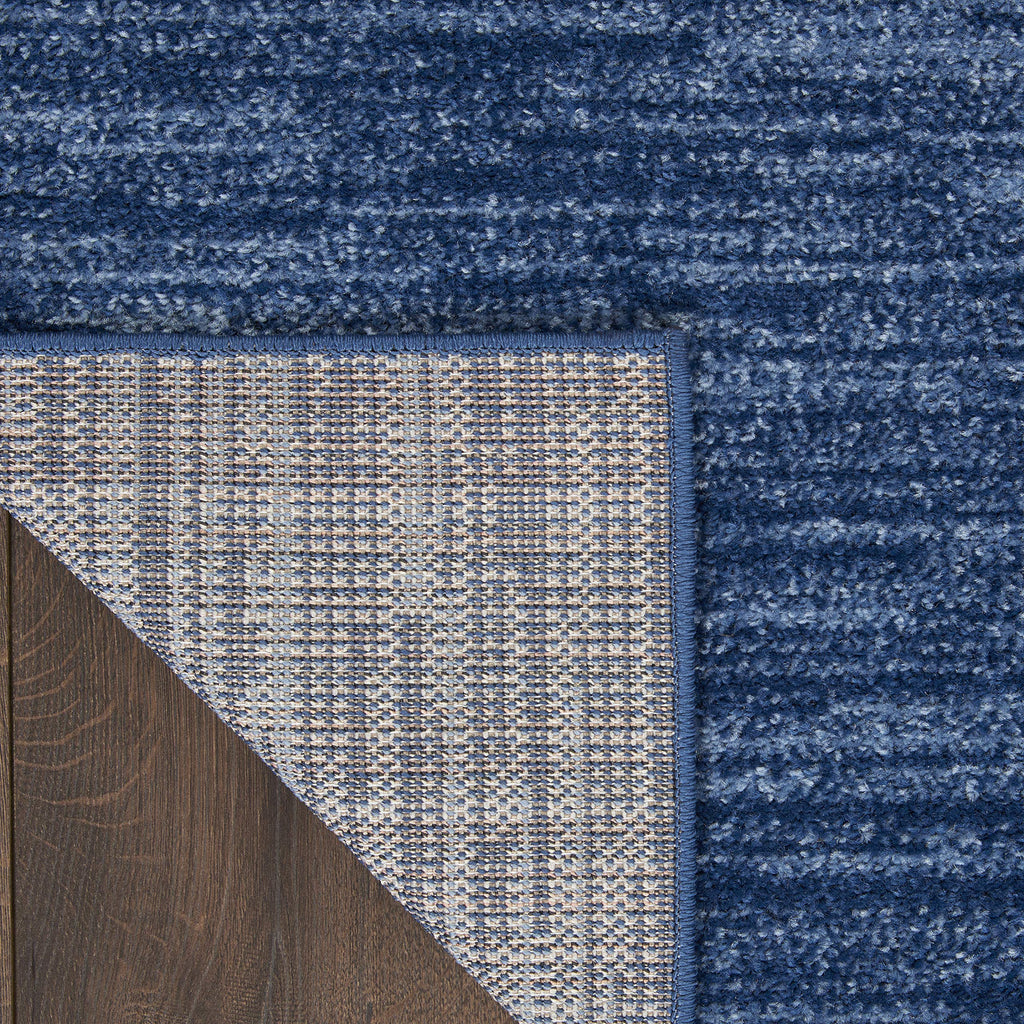 Essentials Navy Blue 2'2" x 10' Area Rug - Easy Clean, Non Shedding, Bed Room, Living Room, Dining Room, Kitchen