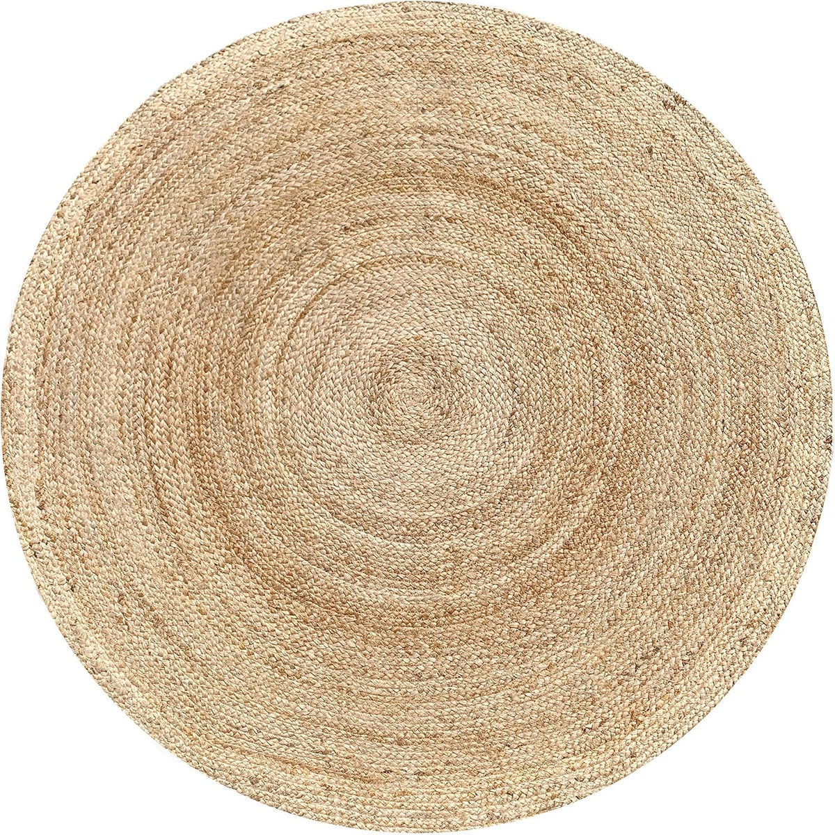 Hand Woven Jute Braided Rug - Natural, Reversible Boho Entry Area Rugs for Kitchen, Living Room & Farmhouse